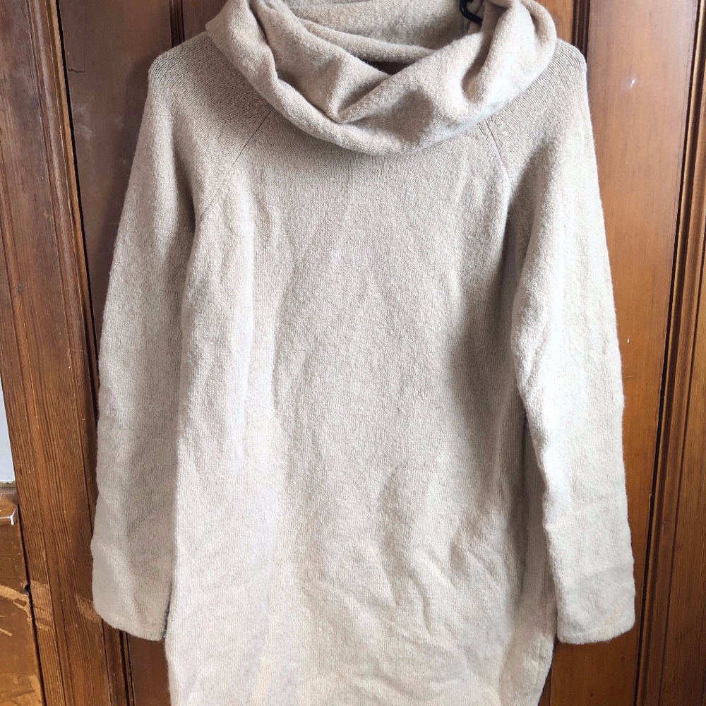 Cowl Neck Sweater Dress